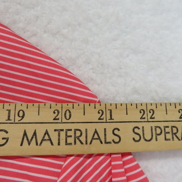 Grand Slam Polo Shirt Mens Extra Large Red White Striped Performance Golf New - Picture 7 of 9